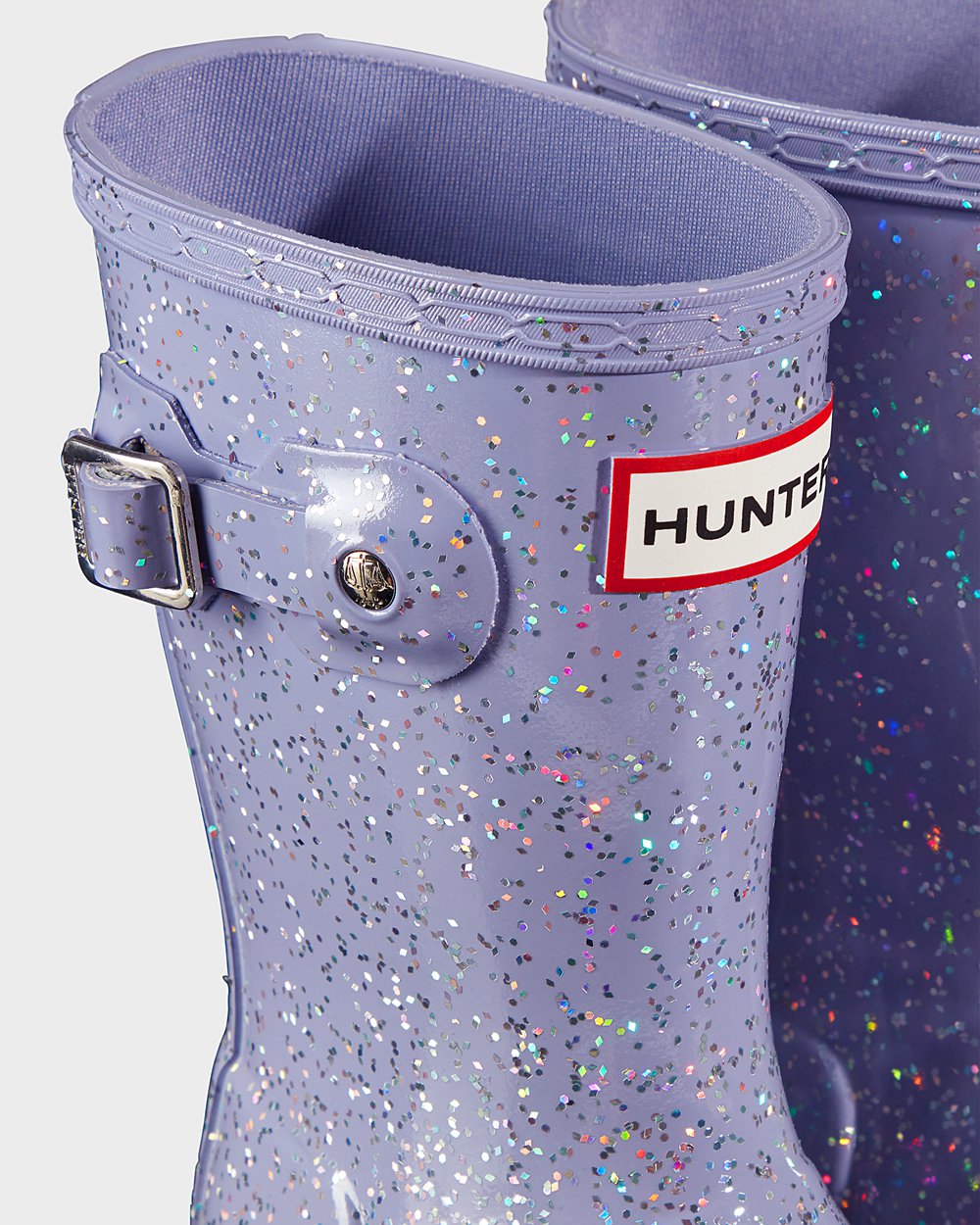 Hunter Original Little Giant Glitter Rain Boots - Store Kids Purple - XLIQBF723